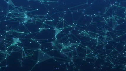 Blue technology sense point line surface background