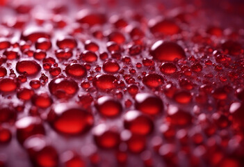 Wall Mural - drops red abstract background closeup detail dripped glasses illuminated light liquid macro night pa