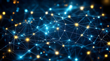Global network connection, data flow, digital world, abstract background, technology concept