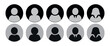 © UniquePackages - User icon vector set. black profile person icon vector. User profile icon set isolated. User profile sign. Vector Illustration