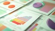 © BerkahStock - Colorful charts and graphs on papers.