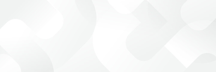 Wall Mural - abstract white geometric banner design background.