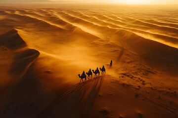 Camel in the desert