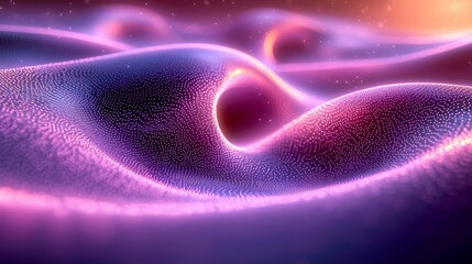 Wall Mural - abstract cosmic waves: a journey through vibrant nebulae and quantum particles. digital art, science
