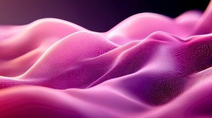 Wall Mural - abstract pink and purple waves: digital art, futuristic background texture, modern design