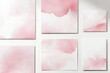 © Sean Hoong - A collection of invitation templates featuring subtle pink watercolor strokes and textured splashes on a clean canvas.