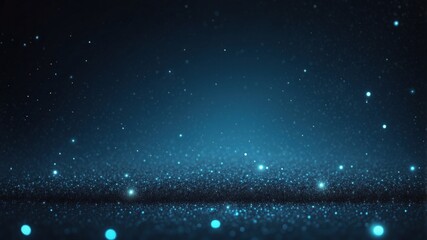 dreamy blue and gold bokeh background with shimmering waves