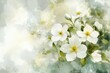 © Sean Hoong - An artistic composition of white flowers and greenery in a watercolor style, creating a light and elegant background.