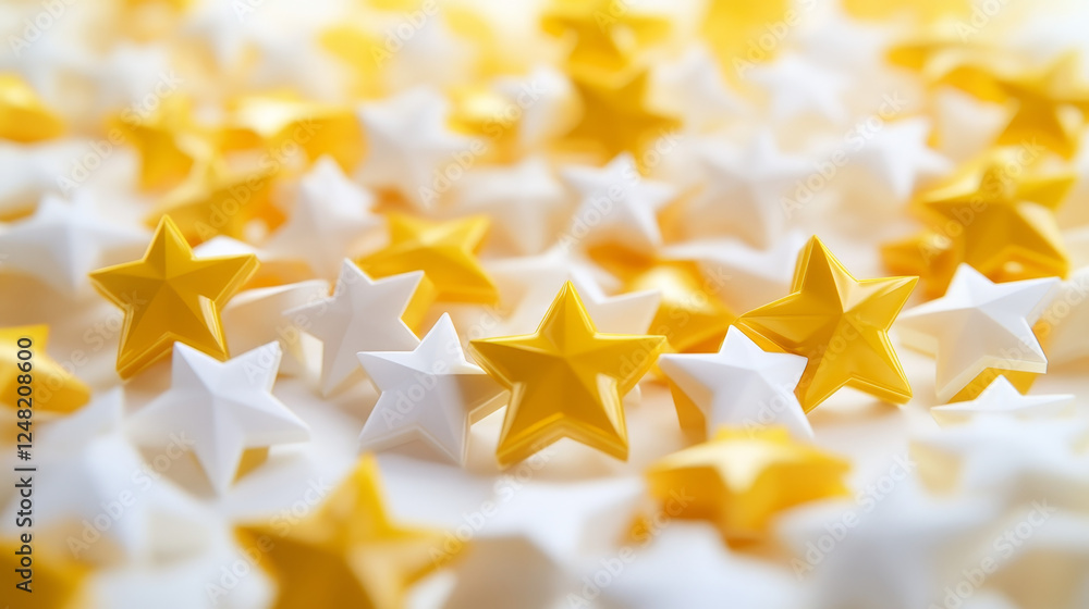 Stars Colorless 3D render set of rating stars isolated on white background. Colorless ...