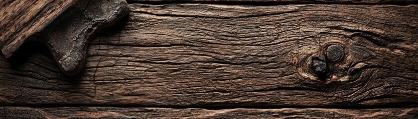 Wall Mural - Rustic dark wood texture background. Design, website, blog