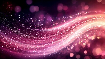 Wall Mural - abstract pink and purple glitter background: shimmering sparkle, festive celebration, bright and ele