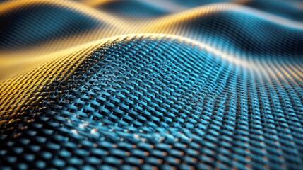 Abstract Carbon Fiber Texture: Close-up of Woven Carbon Fiber Material, High-Tech Background, Industrial Design, Engineering, Science, Technology, Innovation