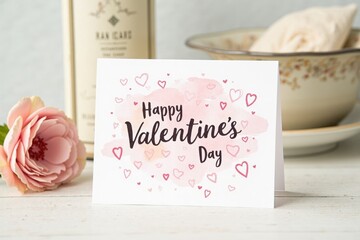 a colorful card with the words 