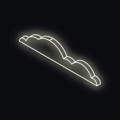 Wall Mural - neon light showing cloud computing concept, ideal for technology and innovation