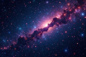 Wall Mural - Infinite black expanse, countless sparkling stars , night, sparkle
