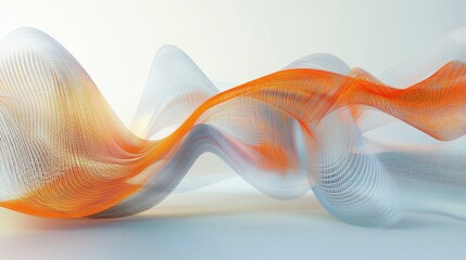 Fototapete - A wide-angle view of a D line graph with multiple data series, showing curves and intersections in a dynamic and detailed digital presentation.