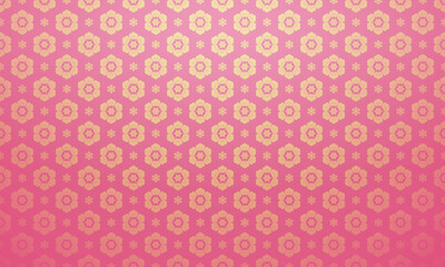 luxury thai pattern background vector illustration. lai thai floral element pattern. pink and gold t