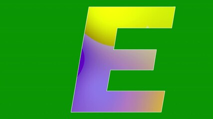Wall Mural - TEXT GRADIENT green screen animation