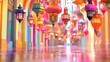 © Penatic Studio - Colorful Lanterns Hanging In A Festive Arcade