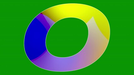 Wall Mural - TEXT GRADIENT green screen animation