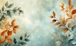 © Dai - Hand-painted botanical illustration background with soft, earthy tones of olive green, terracotta, and sky blue, offering an artistic touch