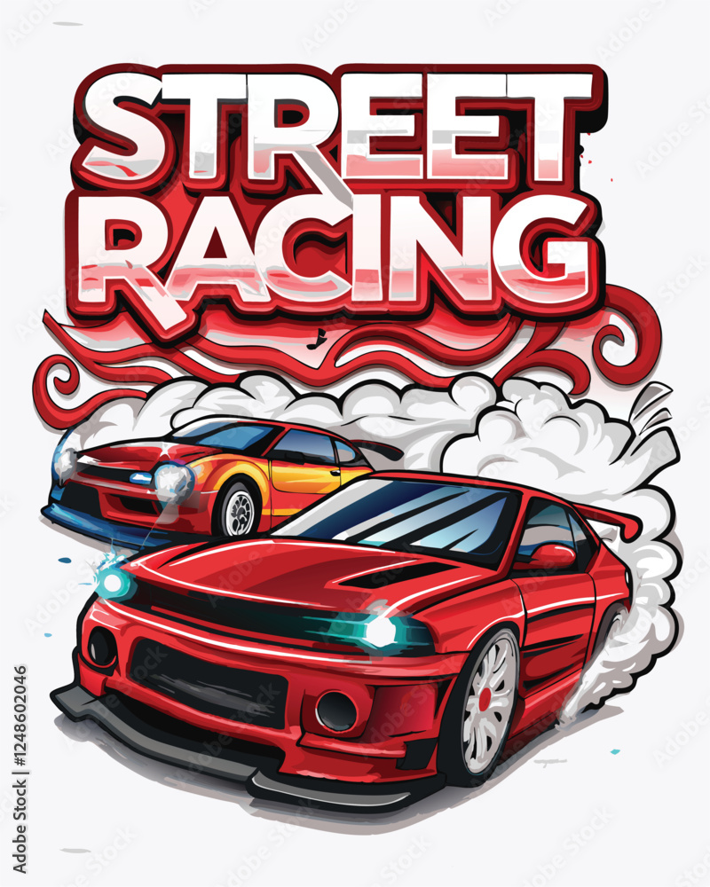 Create a vibrant graffiti-style vector illustration depicting a ...