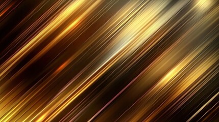 Wall Mural - Abstract Golden Lines on Black Background Creating a Dynamic and Elegant Visual Experience for Modern Design and Artistic Projects