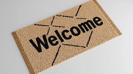 Wall Mural - A Warm Welcome Doormat: A Simple and Stylish Entryway Decor