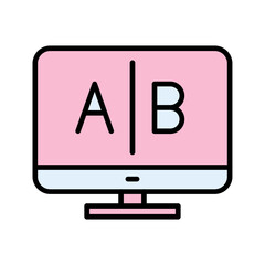 Wall Mural - AB Testing Icon Design