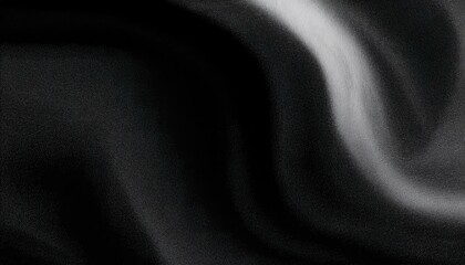 Aufkleber - black satin fabric texture with soft light waves and silky folds for luxury design, fashion background, or product mockups

