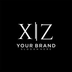 Wall Mural - XZ letter monogram logo with bussines style dsign