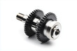 © Apisit - Selective focus machine isolated on white background, Gear, shaft and bearing on white background, Mechanical tool, Engine part for machine.