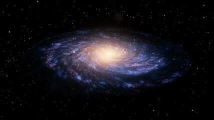 Wall Mural - A swirling galaxy of stars and nebula in space 