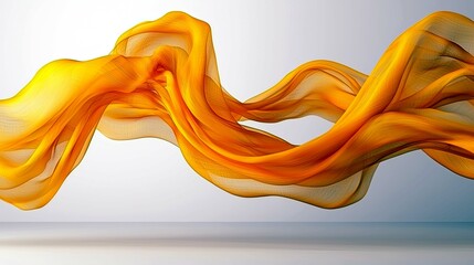 Wall Mural - abstract golden fabric: dynamic flowing texture background