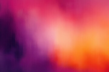 Poster - Abstract Colorful Smooth Gradient Background with Blurred Orange Purple Pink and Yellow Center and Dark Border