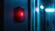 © Pattrisa - glowing red emergency power switch in data center hallway
