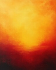 Aufkleber - Vibrant Abstract Background with Golden Yellow Red Orange Gradients Distressed Texture and Bokeh Effect