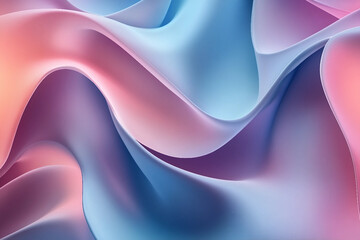 Wall Mural - elegant 3d abstract sleek wavy background ai generative technology