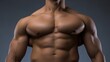 © Adi - Muscular Male Torso with Defined Abs and Broad Shoulders Displayed