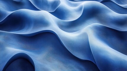 Poster - Abstract blue wavy texture background.
