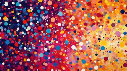 Aufkleber - Abstract colorful dot pattern background.