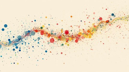 Aufkleber - Abstract colorful paint splash wave background.