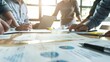 © Velem - Executive Team Engaging in Strategic Planning Sessions with Detailed SWOT Analysis and Competitive Reports in a Modern Boardroom. Professional Environment Highlighting Strategic Planning Processes