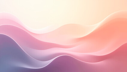 Wall Mural - blue pink abstract wavy gradient background