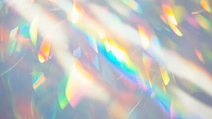 Wall Mural - soft iridescent light reflections with dreamy pastel tones perfect for elegant backgrounds, luxury b