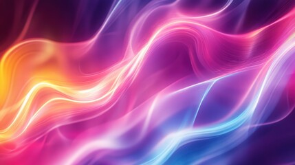 Wall Mural - a colorful, abstract image with a purple and blue wave