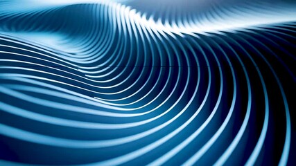 Wall Mural - blue wavy patterns create a calming visual effect