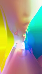 Wall Mural - Colorful Abstract Chromatic Background Loop