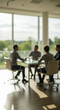 © StockWorld - Blurred Business: Team Meeting in Bright Office. Collaboration, Innovation & Success Concept. Abstract View.