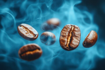 Wall Mural - Coffee Beans Falling